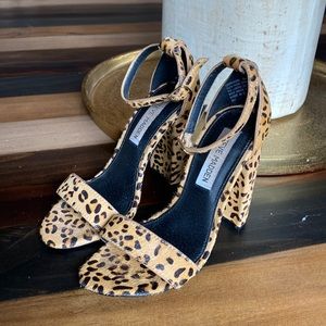 Steve Madden Leopard Print Heel Sandals